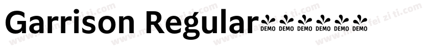 Garrison Regular字体转换